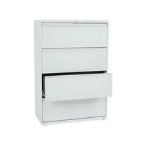 HON 4 Drawers Lateral Lockable Filing Cabinet, Gray