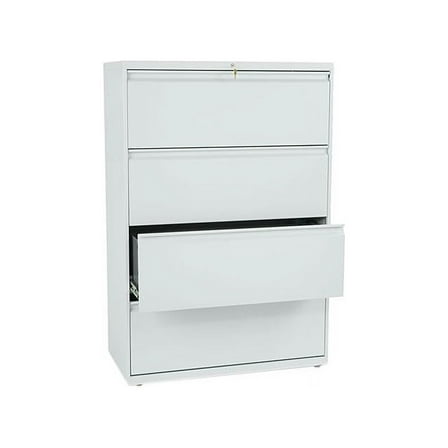HON 4 Drawers Lateral Lockable Filing Cabinet, Gray