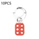 thumbnail image 2 of Safety HASP Lock Colorfast Speay Sala de escape Props ACCESORIOS DE ALUMINIO DE 6 AGUJOS MA064 E Multifunción Bloqueo y etiqueta HS-02L 10 Piezas Kearding TO001355-02B, 2 of 7