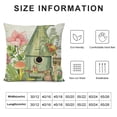 thumbnail image 5 of PHYHOO Gardening Decorative Throw Pillow Cover , Flowers Bee Home Decors, Butterfly Green Rustic Decoration Floral Farmhouse, 5 of 5