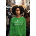 thumbnail image 5 of St Patricks Day Lets Get Lucked Up Womens Long Sleeve T Shirt, 5 of 5
