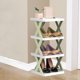 thumbnail image 5 of Estante de almacenamiento multicapa de estilo escandinavo | Zapatero ajustable de plástico DIY | Organizador de sala de estar | Estantes modulares desmontables | 4 niveles | 49,5x26x24cm, 5 of 6