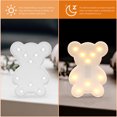 thumbnail image 3 of Shisuyan Lampe en Forme d'Ours Blanche 1Ensemble 10.2X7.1X1.3In, 3 of 8