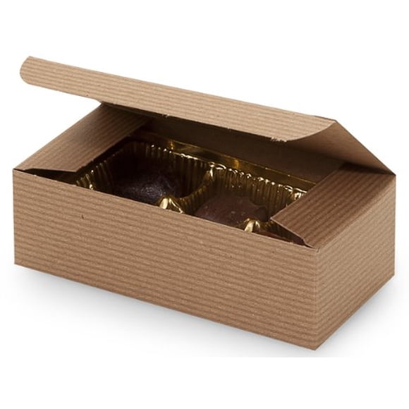 Set of 25-1/2 Pound Kraft Tan Candy Wedding Party Favor Boxes 5.5 Inch x 2.75 Inch x 1.75 Inch by A1 bakery supplies