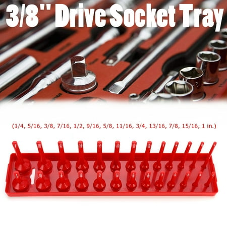 Shelf Storage Tray Grtxinshu 26/28/30/34 Slots Socket Rack Storage Rail Deep & Standard Socket Tray Holder Shelf Organizer Metric 1/2