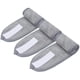 thumbnail image 3 of Banda para el cabello, 3 piezas ajustables con velcro (gris), 3 of 5