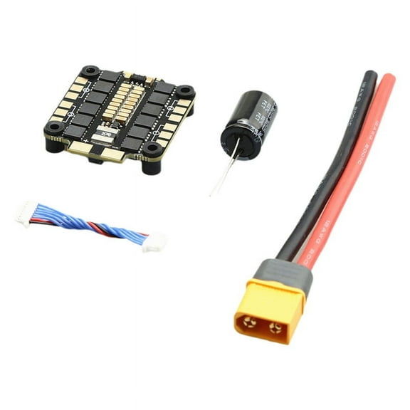 BLS-60A 4in1 ESC HV 3-6S FPV Brushless ESC 30.5x30.5mm BLHELI-S for RC FPV 7inch-10inch Freestyle Drones Parts,1 x Electronic Speed Controller Kit,Black