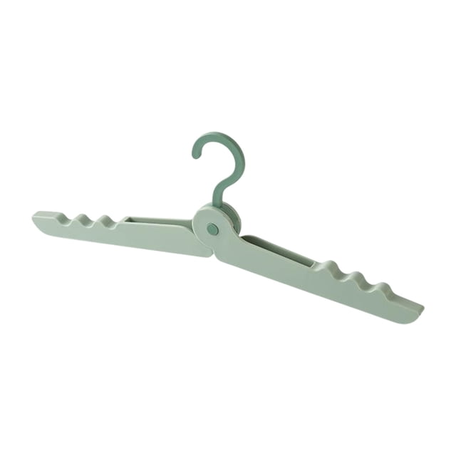 Btomtd Foldable Hanger Portable Multifunctional Change Travel Home Hanger Space Saving Organizer, Light green