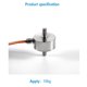 thumbnail image 4 of Sensor de Peso y Fuerza de Celda de Carga Mini, Prueba de Fuerza de Compresión y Tensión, Tipo Fuelle de Acero de Aleación con Cable, 4 of 5