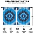 thumbnail image 2 of Blackout Kids Curtains,Blue Tie Dye Spiral Pattern Childrens Insulated Curtains Set Of 2,Bedroom Essentials,Toddler Room Decor 42"x54", 2 of 5