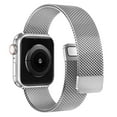 thumbnail image 5 of BXUXOHS (1Pack/2Pack) Milanese Loop Band Compatible with Apple Watch Bands 38mm 40mm 41mm 42mm 44mm 45mm 49mm Adjustable Stainless Steel Metal Mesh Strap for iWatch Series Ultra SE 8 7 6 5 4 3 2 1, 5 of 14