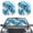 Blue Butterfly Marble Print, variant on XYZCANDO Art Eyes Stars Block UV Rays Window Shades For Car for Sedan Cars UV Block Protector Car Windshield Sun Shade