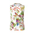 thumbnail image 6 of Lsque Birds And Flowers Print Men's Cotton Blend Sleeveless Muscle Shirts (S-3XL)- Moisture Wicking, Odor Protection, UPF 30+,Medium, 6 of 8