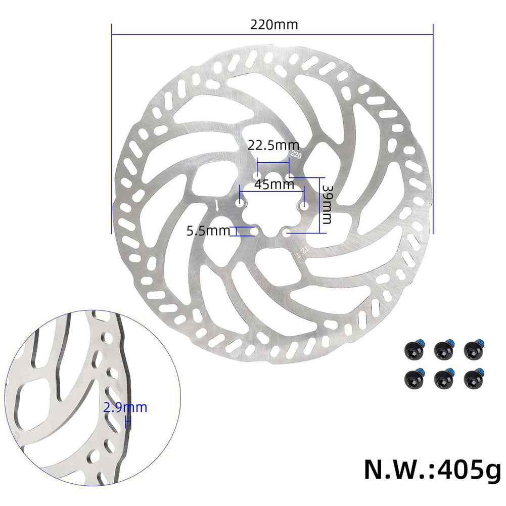 Frein à Disque 220 Mm Pour Talaria X3/MX3 - Acier, 6 Trous, Choix 2,3 Mm Ou 2,9 Mm, Léger - 6