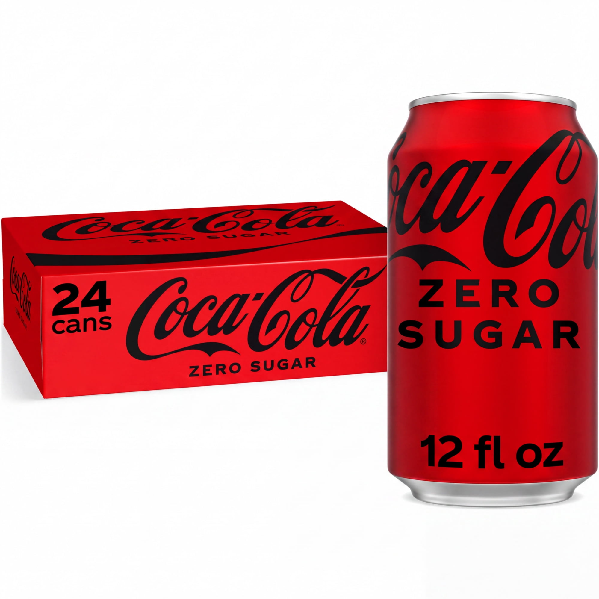 Coca-Cola Zero Sugar Soda Pop Cans, 12 fl oz, 24 Pack