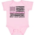 thumbnail image 3 of Inktastic Breast Cancer Awareness Pink Ribbons and Flag Boys or Girls Baby Bodysuit, 3 of 5