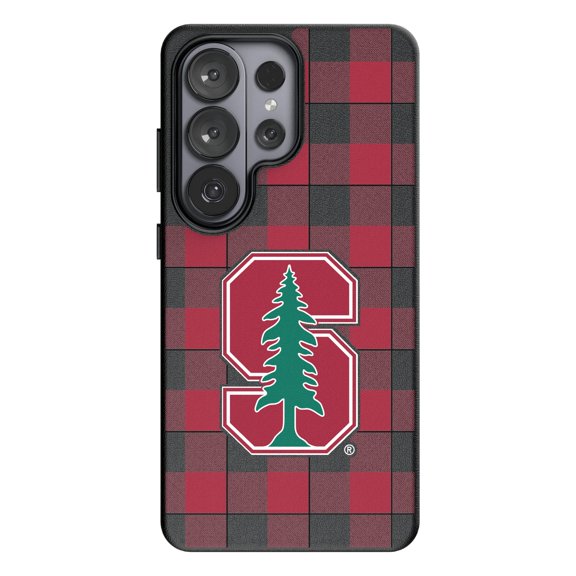 Keyscaper Stanford Cardinal Plaid Galaxy Magnetic Bump Case
