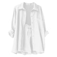 thumbnail image 2 of Fnooota Girls Outfit Sets 2 Piece, Long Sleeve School Summer Casual Kids' Clothing Sets White Size 10-11 T, 2 of 8