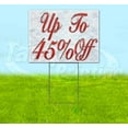 thumbnail image 1 of Up To 45% Off Red & Chrome (18" X 24") Yard Sign, Includes Metal Step Stake, 1 of 6