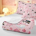 thumbnail image 4 of Manfei Festive Snowman Quilt Full,Traditional Christmas Tree Snowflake Full Bedspread Sets,3pcs,1 Coverlet and 2 Pillowcases, 4 of 7