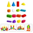 thumbnail image 3 of 1 juego de bloques geométricos sólidos, juguetes didácticos de matemáticas, material didáctico geométrico, 3 of 8