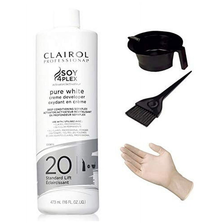 CLORE＋ Relux All-in-one オールインワン　クロレ白 Clairol Professional Soy 4 Plex Hair Lightener Dye, Pure White