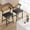 Rustic Brown, variant on Bar Stools Set of 2 with Armrests, Counter Height Bar Stools Set with Footrest & Wood Back, Metal Barstools Set with Wide Upholstered Seat for Kitchen Islands, Counter Bars