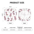 thumbnail image 6 of Lsque Flamingos Tribal Printed Square Couch Cushion Covers, Floral Sofa Cushion Covers Replacement, Stretch Couch Covers for Couch-16.9in, 6 of 9
