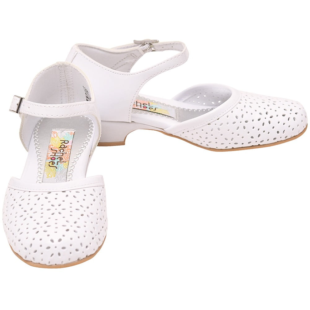 white cut shoes for girl