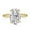 Oval Cut-Yellow, variant on Flydeer 3.5CT Oval Cut 925 Silver Solitaire 8A Zirconia 18K Silver-Plated Engagement Rings for Women, Classic Promise Ring for Her Silver Size 7