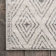 thumbnail image 3 of nuLOOM Sarina Diamonds Area Rug, 8' 10" x 12', Gray, 3 of 4