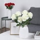 thumbnail image 2 of 12 piezas de rosas artificiales flores de tallo largo rosa de seda falsa para decoraciones caseras Wendding Sincero  Juguete, 2 of 5