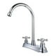 thumbnail image 2 of Llave Mezcladora Grifo Doble Cromada Fregadero Tarja Comando Aquaway Diseño Elegante, 2 of 3