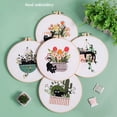 thumbnail image 5 of Embroidery Starter Kit Cute Cat Design DIY Cross Stitch Kits with Embroidery Hoops Perfect for Cat Lovers, 5 of 9