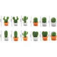 thumbnail image 2 of Imán para refrigerador, cocina, oficina, pizarra blanca y pizarra de limpieza en seco, diseño en maceta encantador y colorido, 12 juegos de cactus 2, 2 of 5