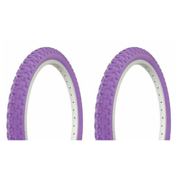 Tire set. 2 Tires. Two Tires Duro 20" x 2.125" Purple/Purple Side Wall HF-143G. Bicycle Tires, bike Tires, lowrider bike Tires, lowrider bicycle Tires