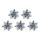 thumbnail image 2 of Adornos navideños, flores navideñas tejidas, adornos navideños, adornos de coronas navideñas, accesorios para decorar árboles de Navidad, flores decorativas navideñas, inserto de tela, 2 of 6