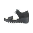 thumbnail image 2 of FLY London Bilu Leather & Suede Wedge Sandal, 40, 2 of 5