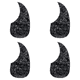 thumbnail image 1 of Placa protector de guitarra acústica forma de lágrima piezas de guitarra acústica negro, 1 of 2