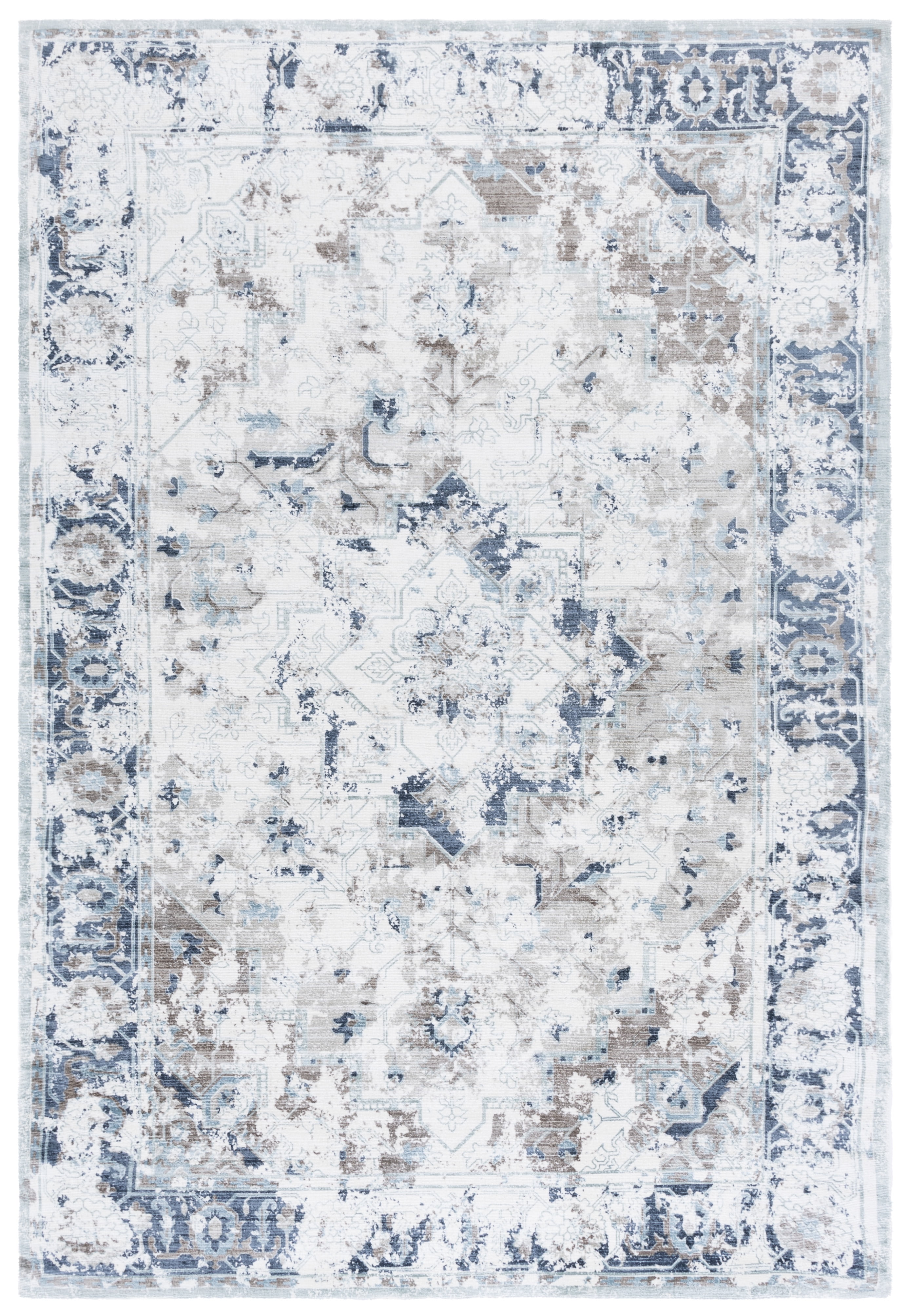 Safavieh Mirage Bethanie Distressed Area Rug, Blue/Creme, 6' x 9'