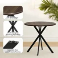 thumbnail image 2 of Small Round Dining Table for 2-4 People, 31.7" Modern Round Kitchen Table, Space-Saving Table for Living Dining Room, Coffee ,Apartment, 2 of 8