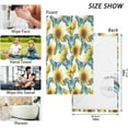 thumbnail image 3 of Dreamtimes 2 Piece Sunflower Pattern Hand Towels for Bath Decorative, Pure Cotton Guest Towels Fingertip Towels for Bathroom Spa Gym,16 x 28 inch, 3 of 7