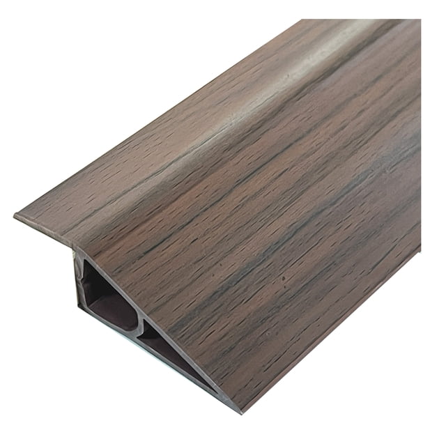 Visland 1/1.5CMx100CM PVC Threshold Ramp Self-Adhesive Floor Transition Strip Non-slip Doorways Carpet Tile Overlap Edge Reducer