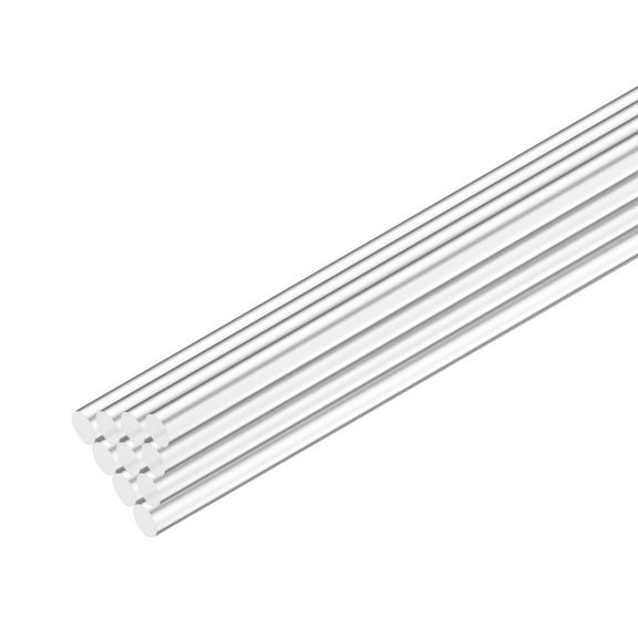 Uxcell 10-Pack Acrylic Round Rods, 11.8 x 0.16 Inch/ 300 x 4 mm Clear Acrylic Dowel Rods Sticks Plastic Sticks Strip for DIY Crafts Lighting Gardening Decorations