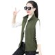 thumbnail image 3 of chaleco de lana para mujer chaleco cálido verde militar para mujer JAMW Sencillez, 3 of 4