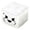 Silver, variant on Glitter Halloween Squish Cube Stress Ball, Cute Ghost Pumpkin Sensory Squeeze Toy, Portable Desktop Calming Fidget, Trunk Or Treat Game Prize, Halloween Stocking Stuffer Birthday Gift