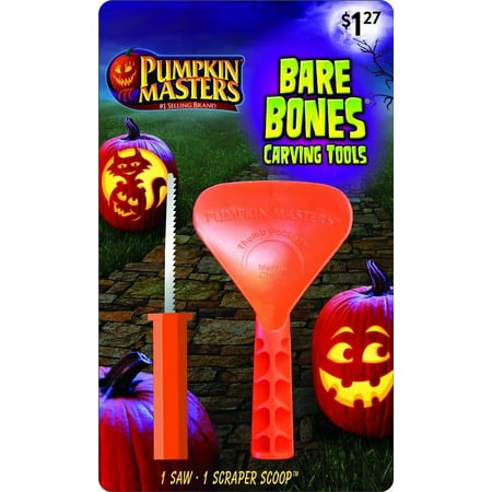 Pumpkin Masters Halloween Pumpkin Carving Kit, Bare Bones, 2 Pieces