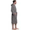 thumbnail image 3 of Men's Turkish Terry Cloth Robe, Thick Hooded Bathrobe, 3 of 5
