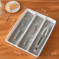 thumbnail image 2 of Cutlery Storage Tray Plastic Nonslip Flatware Tray Drawer Organizer for Kitchen, 2 of 10