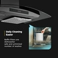 thumbnail image 3 of 30 in. 400 CFM Ducted Kitchen Glass Wall Mount Range Hood in Stainless Steel, 3 of 15